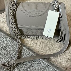 Tory Burch Gray Chain Strap Women Bag